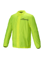 Alpinestars Jaqueta Hurricane Rain V2, casaco de moto impermeável para homem, amarelo fluo, design leve e compactável com pormenores refletores