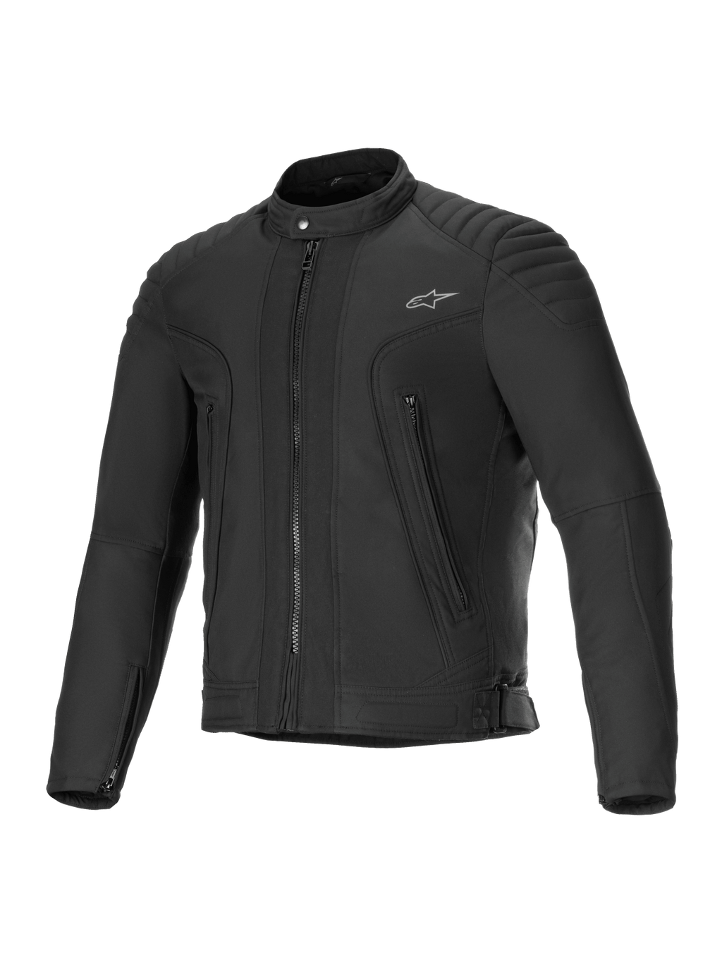 Alpinestars Clayton Water Resistant Jacket, casaco de moto urbano para homem preto, resistente à água, com ombros acolchoados e bolsos frontais com fecho