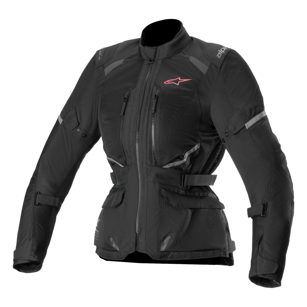 Alpinestars Stella Andes Air Drystar, blusão de moto touring para mulher, preto, com ventilação em malha extensiva e certificado CE