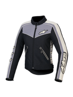 Alpinestars Stella T-Dyno WR Jacket, casaco de moto têxtil para mulher, preto, cinzento escuro e ecru, resistente à água, certificado CE