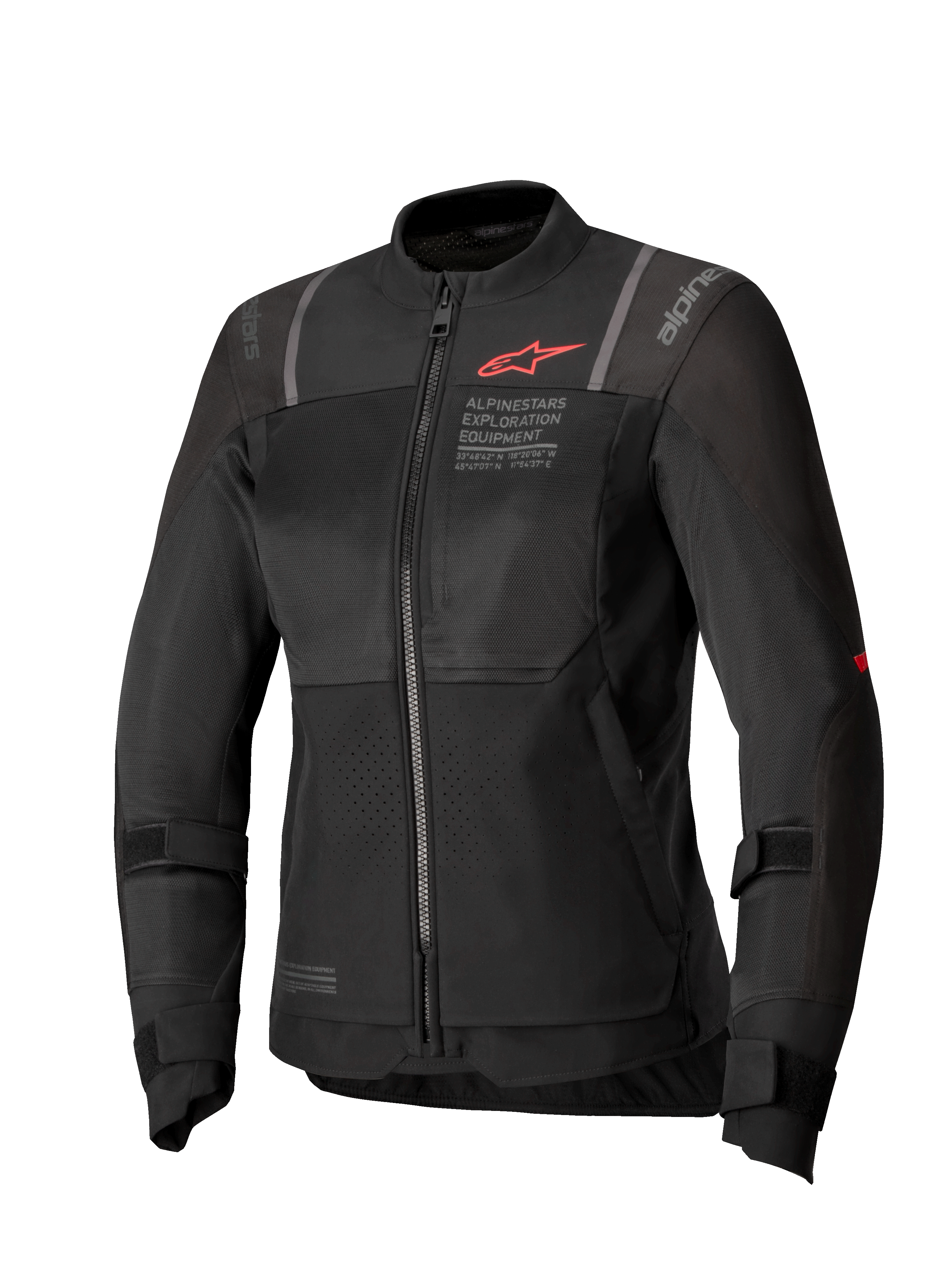 Alpinestars Stella ST-2 Air Jacket, women's motorcycle touring jacket, black, textile construction with mesh panels, CE Level AA certified and Tech-Air ready