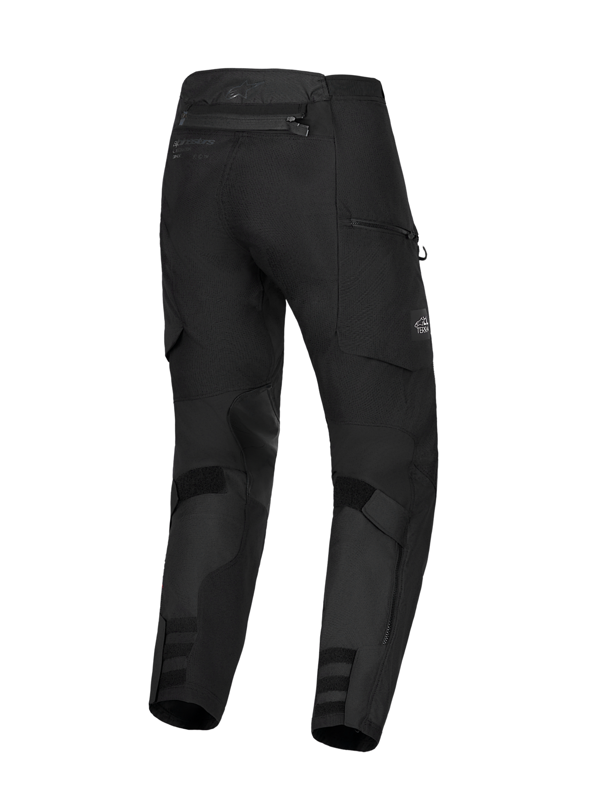 Alpinestars Harok V 2 Drystar Calças, calças de moto todo-o-terreno, pretas, impermeáveis com design touring e bolsos cargo, vista traseira