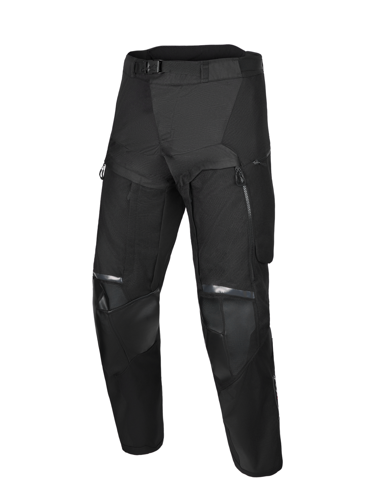 Alpinestars Harok V 2 Drystar, calças de moto para adventure touring, pretas, construção em tecido impermeável com proteções CE e ventilação direta nas coxas