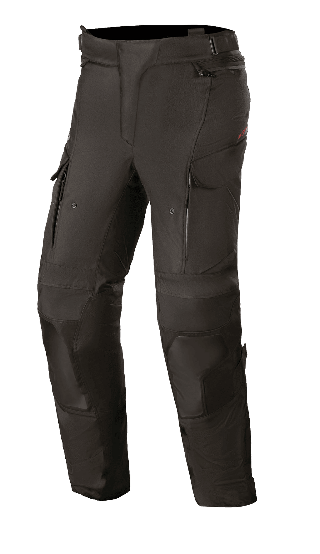 Alpinestars Stella Andes V3 Drystar para Mulher, calças de touring pretas para motociclismo, construção têxtil impermeável e respirável, painéis reforçados nos joelhos e coxas, aberturas de ventilação com fecho de correr nas coxas, bolsos cargo e cintura ajustável para aventura