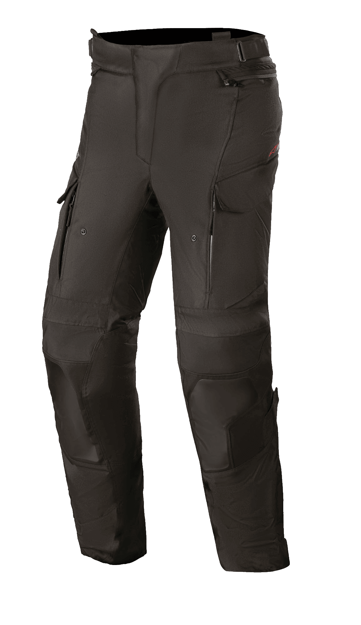 Alpinestars Stella Andes V3 Drystar para Mulher, calças de touring pretas para motociclismo, construção têxtil impermeável e respirável, painéis reforçados nos joelhos e coxas, aberturas de ventilação com fecho de correr nas coxas, bolsos cargo e cintura ajustável para aventura