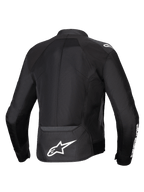Alpinestars Viper Air V4 Jacket, men's black textile motorcycle jacket with ventilated mesh panels and back Astars logo.