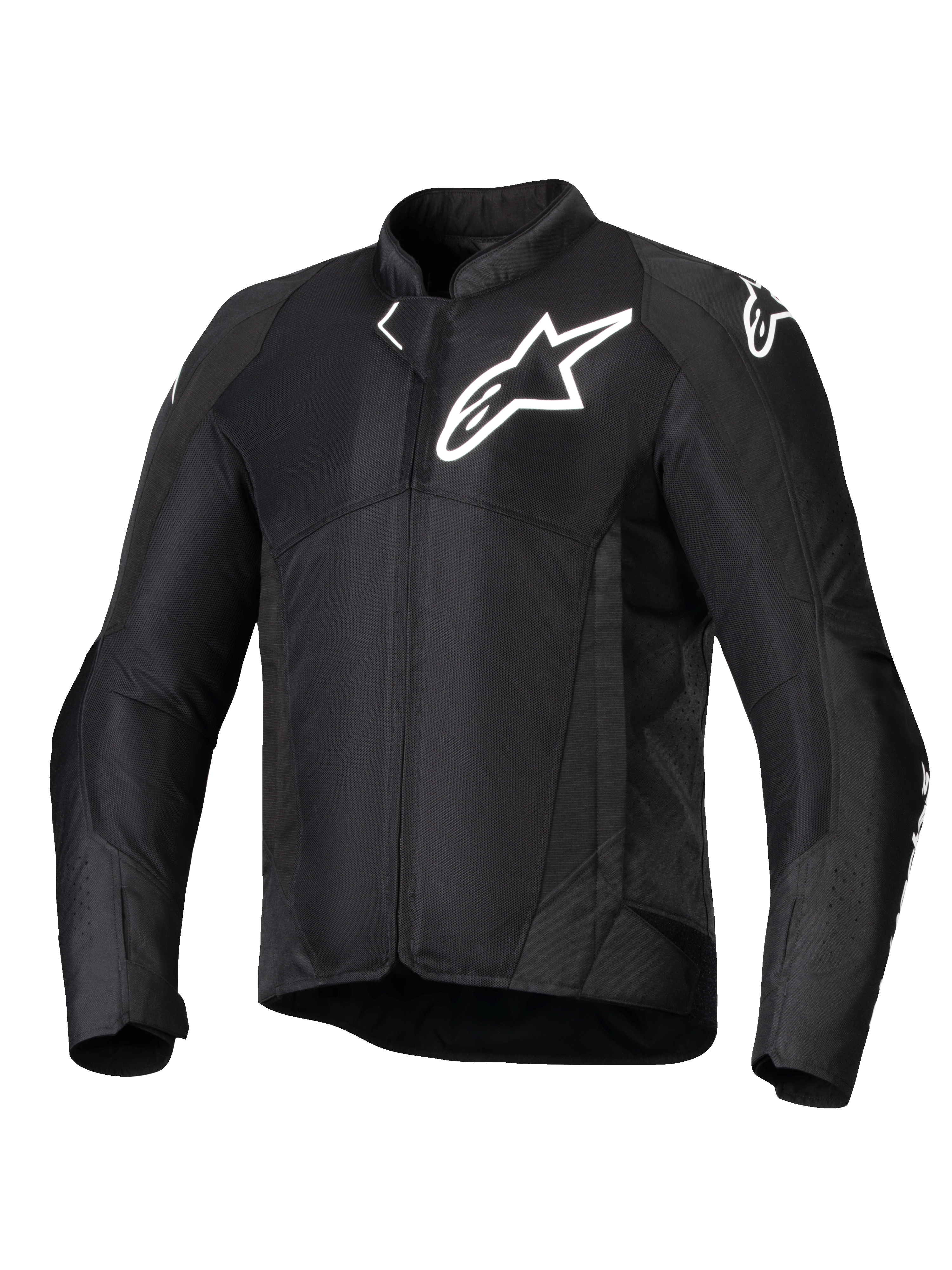 Alpinestars Viper Air V4 Jacket, Black Men's Textile Motorcycle Jacket with mesh panels, Tech-Air Ready, for summer sport riding.