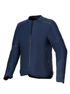 Alpinestars Jaqueta C-1 Air, casaco de moto urbano para homem, azul, com painéis de malha técnica ventilada e certificação CE.