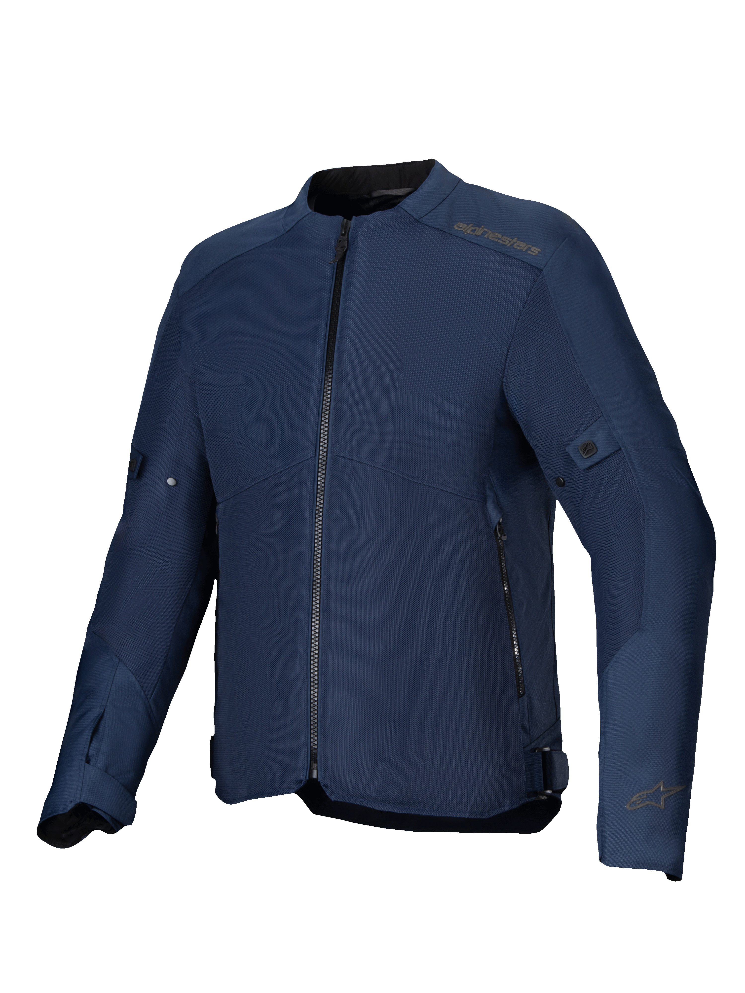 Alpinestars Jaqueta C-1 Air, casaco de moto urbano para homem, azul, com painéis de malha técnica ventilada e certificação CE.