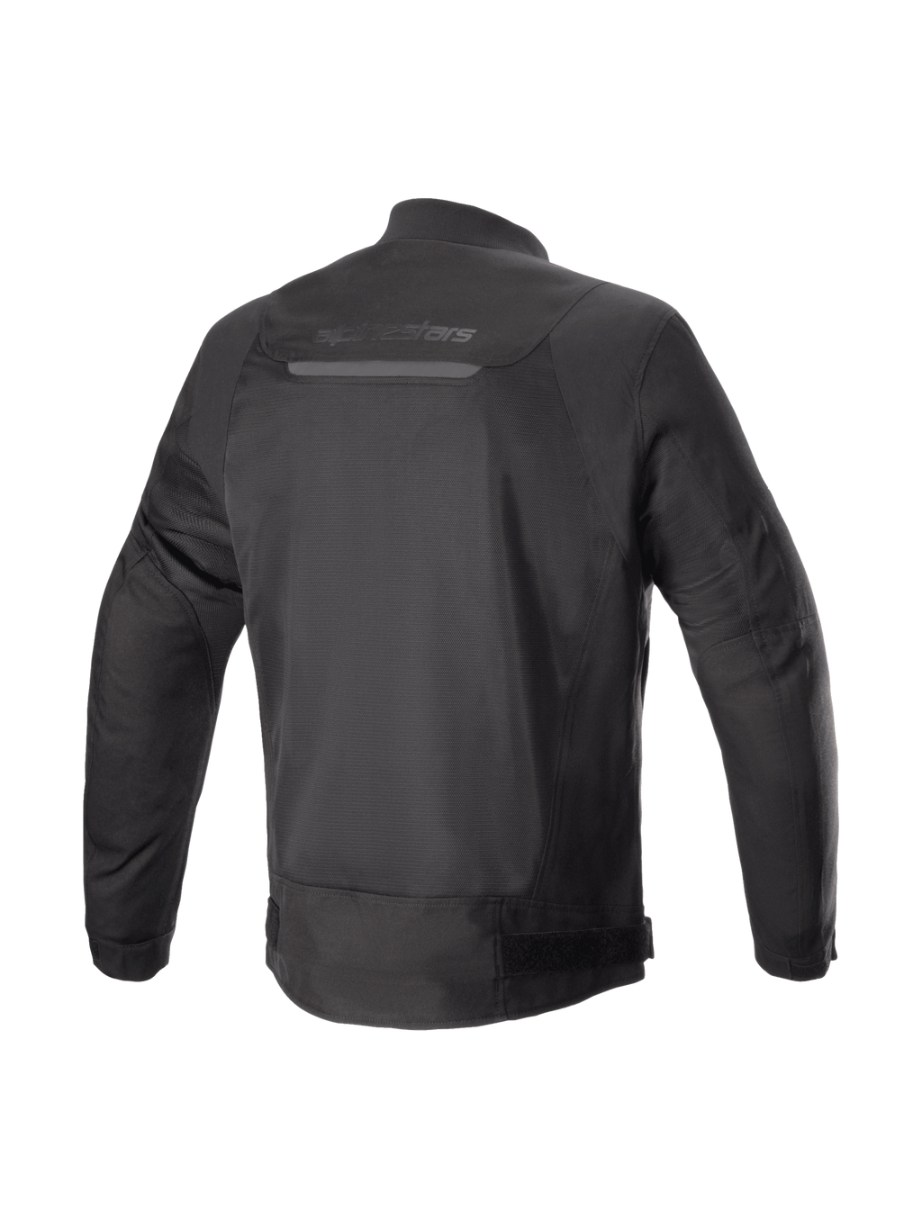 Alpinestars Luc V2 Air, casaco de moto urbano para homem, preto, vista traseira com painéis de malha têxtil e design preparado para Tech-Air