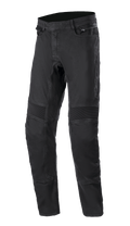 Alpinestars SP Pro Pants, calças técnicas de motociclismo, pretas, denim elástico de corte justo com painéis de flexibilidade em acordeão nos joelhos, bolsos laterais com fecho e costura tripla durável.