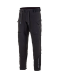 Alpinestars Calças Juggernaut Impermeáveis, calças de moto urbanas para homem, pretas, em softshell com joelheiras integradas.