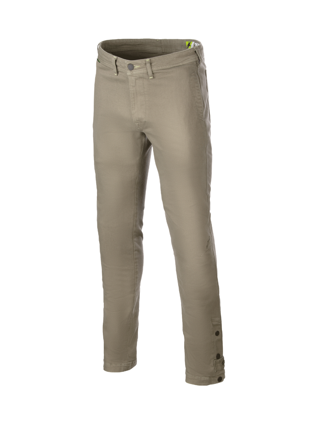 Alpinestars Calças De Moto Stratos Regular Fit Tech, calças de ganga Cordura elásticas estilo urbano, cinzentas, certificadas CE