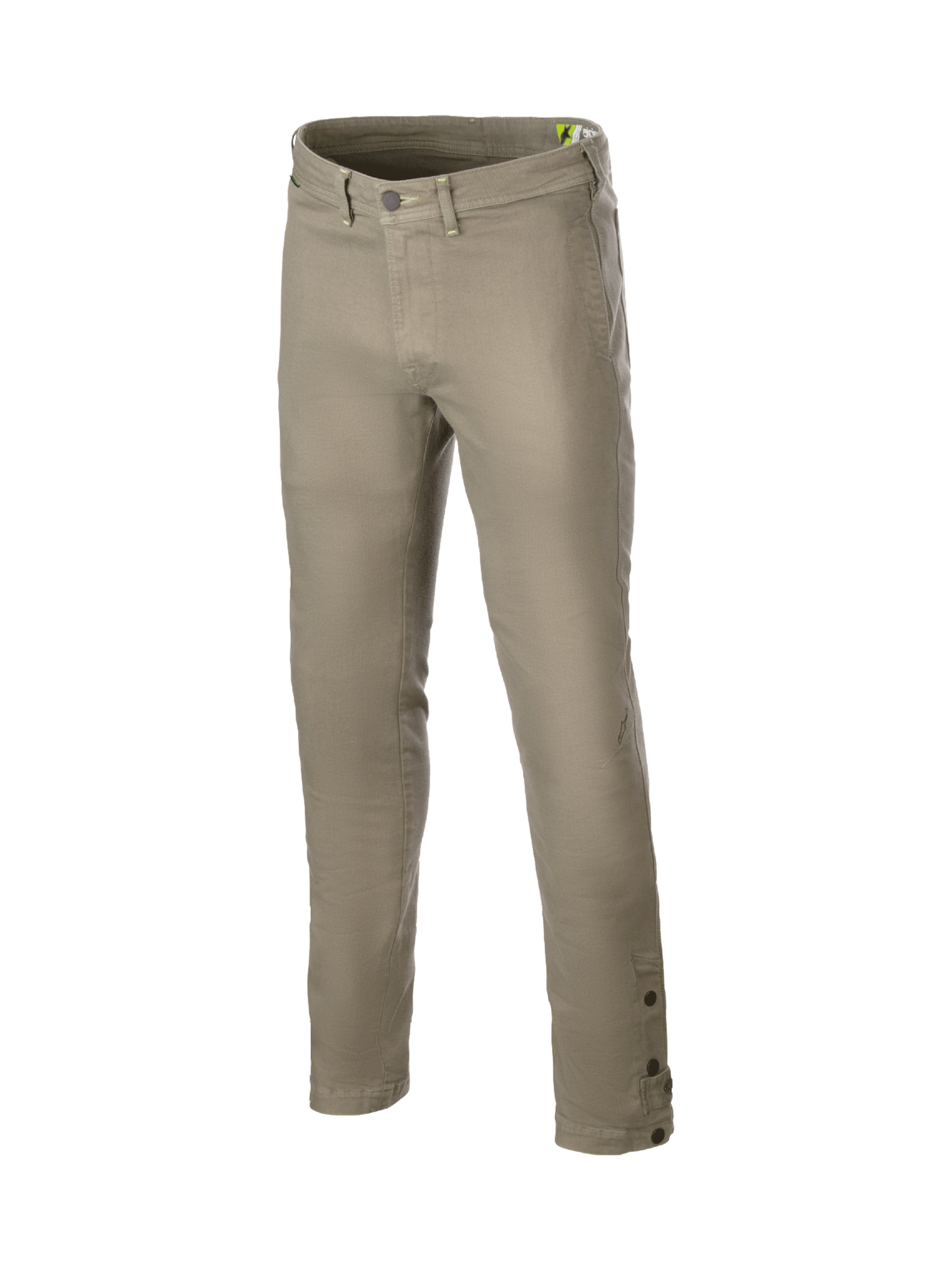 Alpinestars Calças De Moto Stratos Regular Fit Tech, calças de ganga Cordura elásticas estilo urbano, cinzentas, certificadas CE