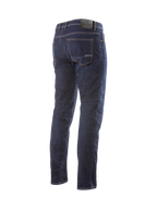Alpinestars Radium Denim Pants, men's dark blue motorcycle riding jeans, Cordura stretch denim, regular fit back view.