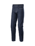 Alpinestars Sektor Regular Fit Denim Pants, calças de ganga de motociclismo urbanas, azul médio, costura tripla e proteção Nucleon Plus certificada CE