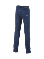 Alpinestars Calças De Ganga Cerium Tech Stretch De Moto, azul-escura, vista traseira, ajuste slim fit para homem, certificadas CE