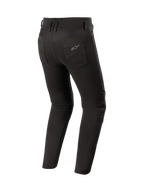 Alpinestars Leggings Banshee, calças de motociclismo para mulher, pretas, certificadas CE, forro de fibra aramídica e estilo urbano.