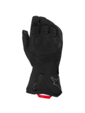 Alpinestars Wt-5 Drystar Insulated Gloves, luvas de moto de inverno para aventura, pretas com presilha vermelha, com membrana impermeável Drystar e acolchoamento de proteção nos nós dos dedos