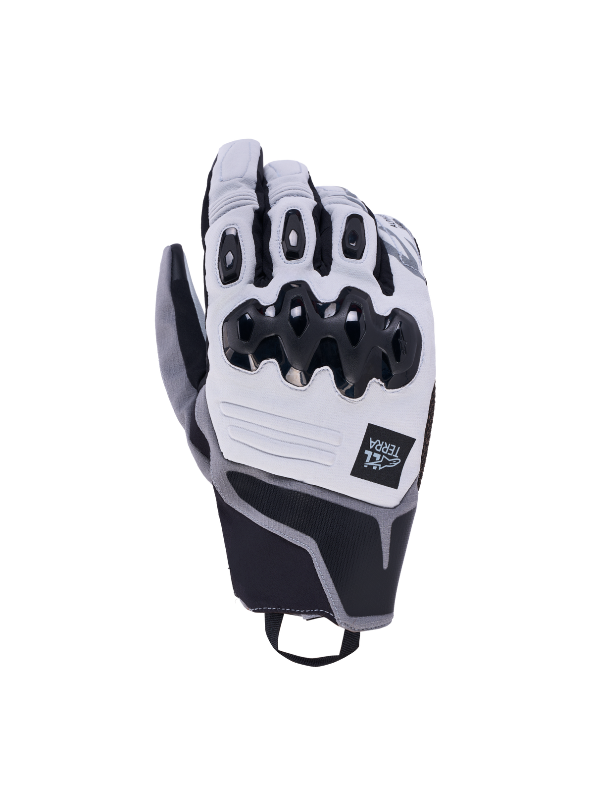 Alpinestars Harok Pro Drystar Luvas de todo-o-terreno, cinzentas e cinzentas escuras, impermeáveis e respiráveis com proteção ergonómica de nós duplos
