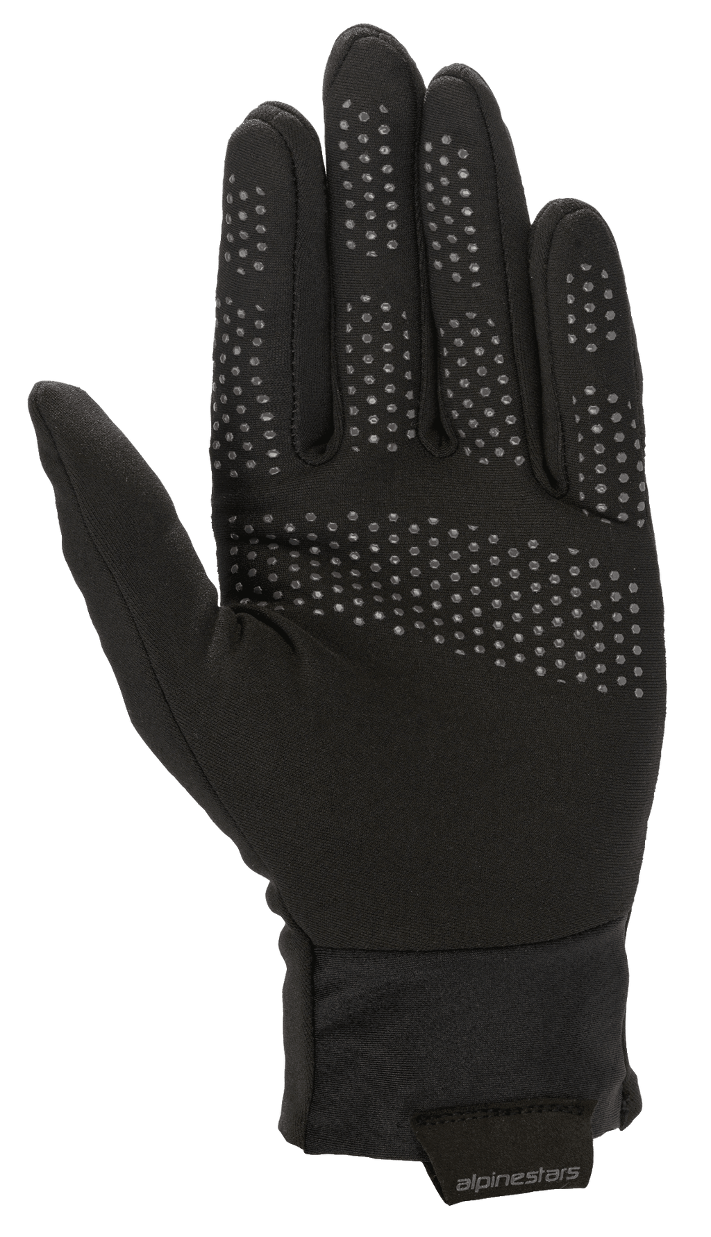 Luva Interior Alpinestars Range 2 In One GORE-TEX, forro térmico removível, preto, com pontos de aderência texturizados na palma e nos dedos, punho elástico com aba do logótipo Alpinestars, acessório térmico para luvas de motociclismo multiestação