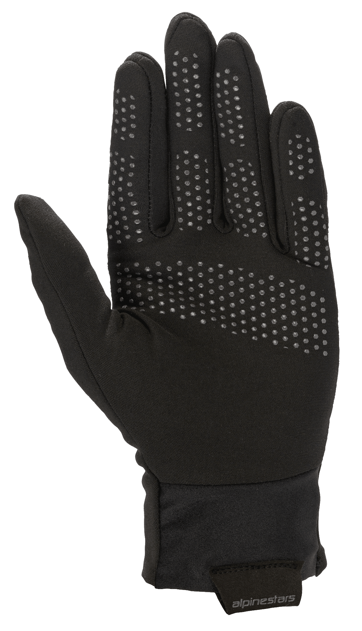 Luva Interior Alpinestars Range 2 In One GORE-TEX, forro térmico removível, preto, com pontos de aderência texturizados na palma e nos dedos, punho elástico com aba do logótipo Alpinestars, acessório térmico para luvas de motociclismo multiestação