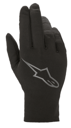 Alpinestars Range 2 In One GORE-TEX Inner Glove, forro térmico em fleece removível, preta com logótipo Astars cinzento nas costas da mão, acessório de luva de motociclismo multiestação