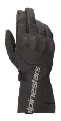 Alpinestars WR-X GORE-TEX, luvas de touring para motociclismo, pretas, com punho comprido e marca Alpinestars em cinzento, proteção de nós dos dedos SP Lite coberta e construção têxtil ripstop durável
