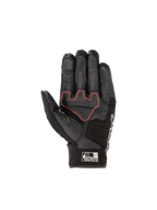 Luvas de moto Honda SMX Z Drystar® para homem, pretas e vermelhas, couro impermeável com palma reforçada e certificação CE.