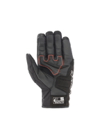 Alpinestars Luvas SMX Z Drystar, luvas de moto para homem, pretas com costuras vermelhas na palma, em couro de cabra e têxtil, tecnologia Drystar impermeável