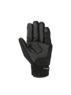 Alpinestars Luvas S-Max Drystar, luvas de moto impermeáveis, pretas e cinza antracite, palma em couro e malha elástica.