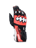 Alpinestars luvas GP Pro R4, luvas de moto para corrida, pretas, vermelhas e brancas, em couro com protetores DFS