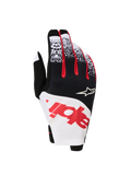 Alpinestars Techstar 2027, luvas de moto para motocross pretas e brancas, em micro ripstop elástico para homem.