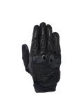 Alpinestars Luvas SP X 7, luvas de moto desportivas para homem, pretas, construção em couro perfurado com proteção de nós dos dedos em TPU de dupla densidade, certificadas CE.