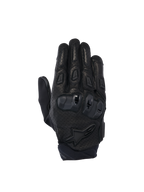 Alpinestars Luvas SP X 7, luvas de moto desportivas para homem, pretas, construção em couro perfurado com proteção de nós dos dedos em TPU de dupla densidade, certificadas CE.