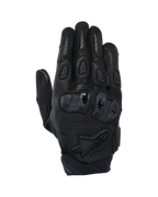 Alpinestars SP X 7 Gloves, luvas de motociclismo de estrada de cano curto, pretas, com couro perfurado para circulação de ar, proteção de articulações em TPU de dupla densidade, logótipo de estrela da Alpinestars no pulso e sliders de dedos ergonómicos