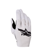 Alpinestars Supertech MX, luvas de moto para motocross, em roxo claro e preto, com dorso sem costuras e perfurações a laser.