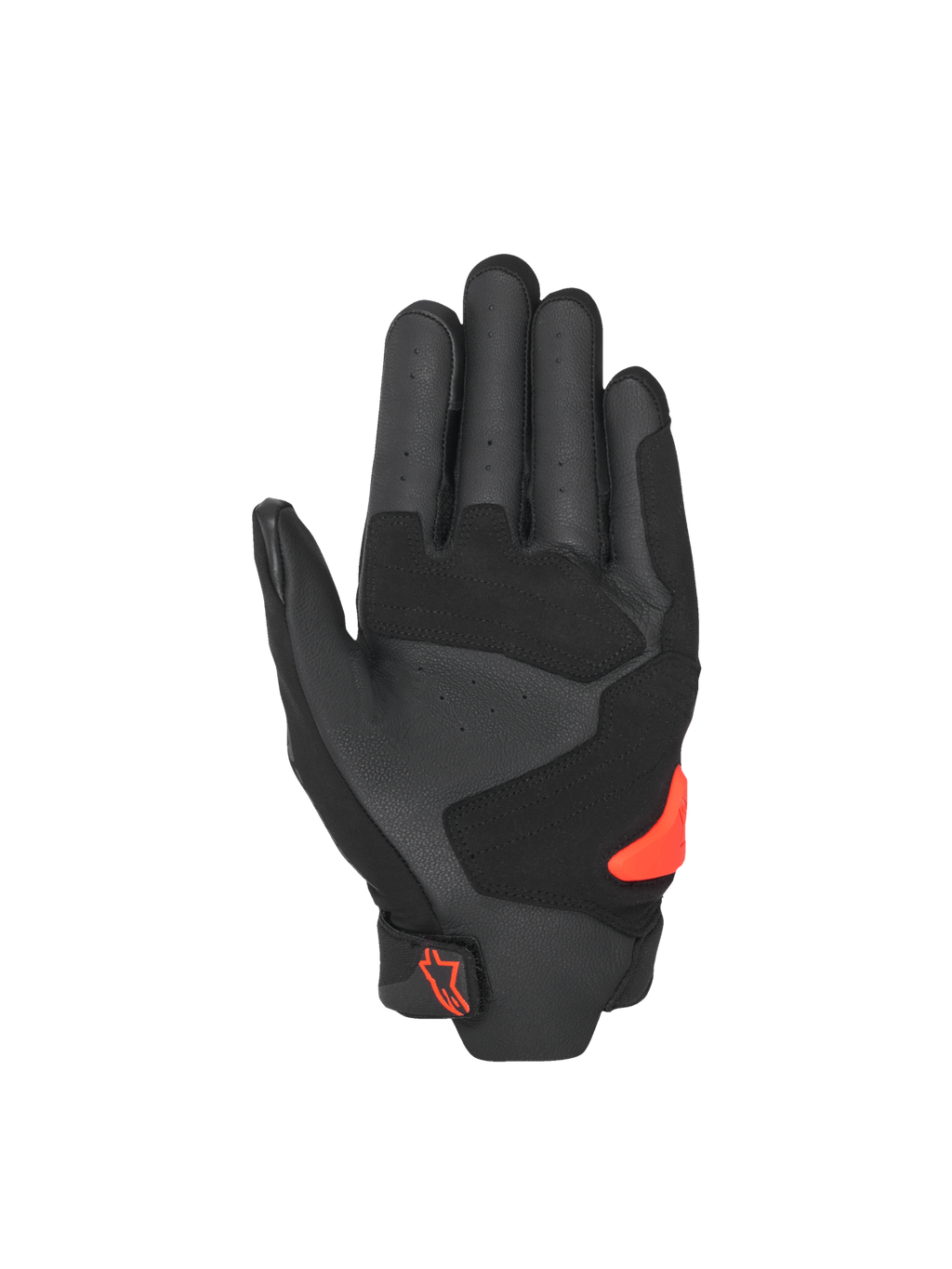 Alpinestars Luvas SP X 5 Air, luvas de moto para homem, pretas e vermelhas, palma em couro perfurado com deslizante em TPU