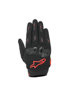 Alpinestars SP X 5 Air, luvas de moto pretas e vermelhas para corrida com malha 3D e proteção de articulações em TPU.