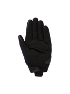Luvas Alpinestars SP X 5 Air, pretas, vista da palma com couro perfurado para ventilação, reforços na palma e um slider em TPR, concebidas para condução desportiva e de estrada