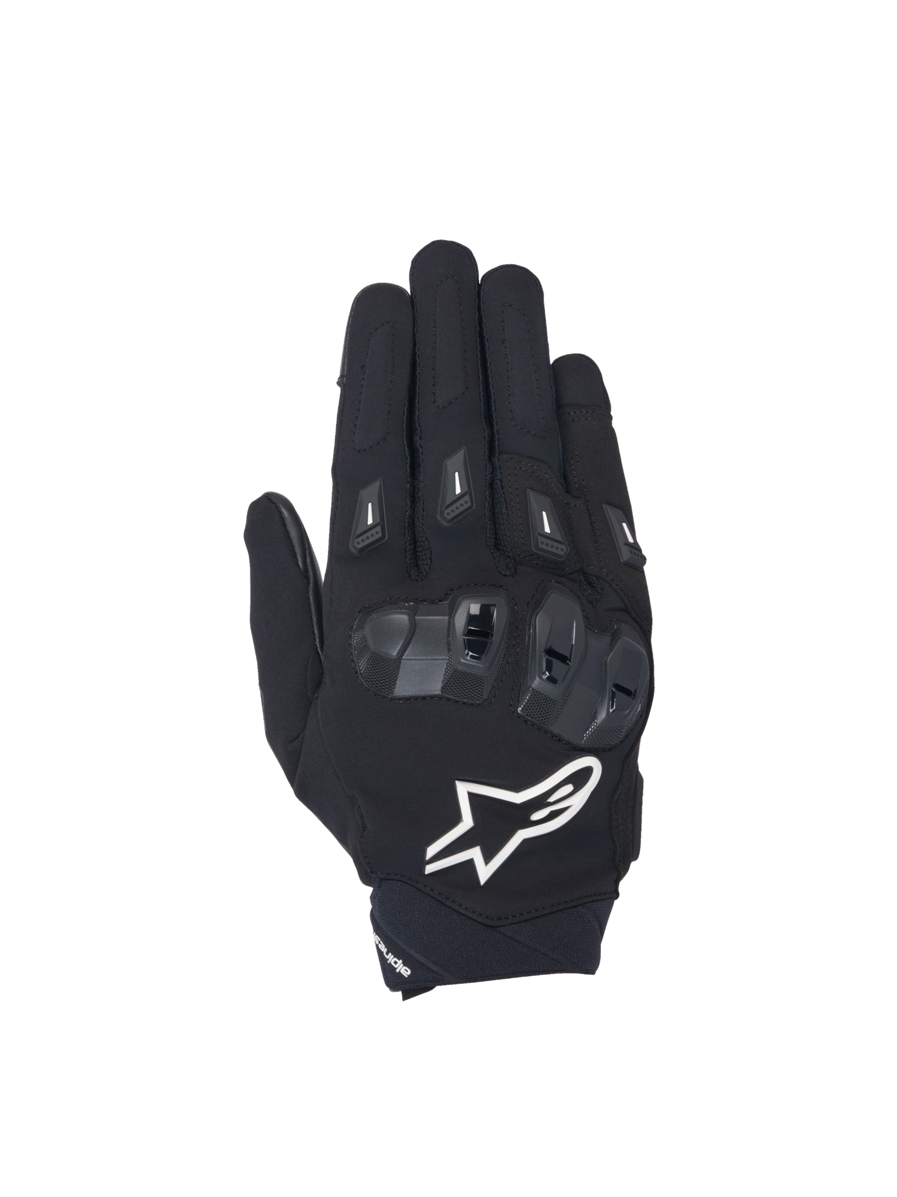 Alpinestars luvas SP X 3, luvas de moto para corrida para homem, pretas e brancas, com proteção em TPU e painéis de malha.
