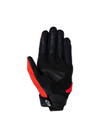 Alpinestars SP X 3 Gloves, Bright Red and Black motorcycle racing gloves featuring a perforated leather palm.