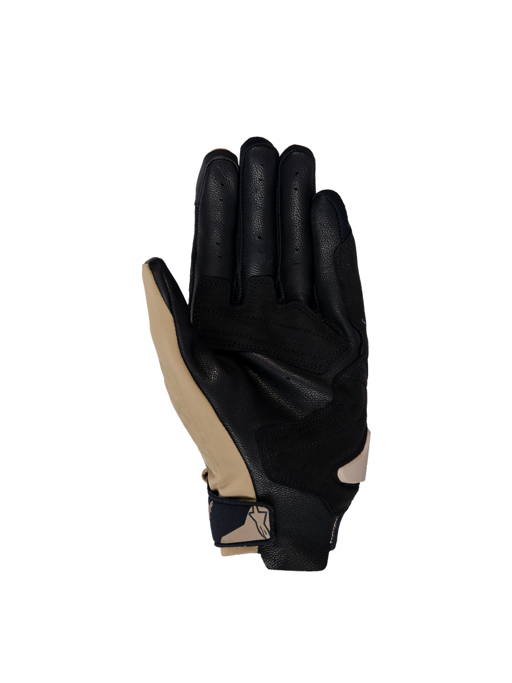 Alpinestars Luvas SP X 3, luvas de moto para homem, pretas e castanhas, palma em couro perfurado com reforços sintéticos, equipamento de proteção para estrada e corrida
