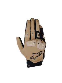 Alpinestars SP X 3, luvas de moto para homem, caqui escuro e pretas, com proteção de articulações em TPU, certificadas CE.