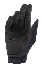 Luvas Alpinestars Full Bore XT, Pretas, vista da palma com camurça sintética para durabilidade e aderência, costuras ergonómicas e pontas dos dedos texturizadas para desempenho em todo-o-terreno