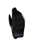 Alpinestars Luvas Techdura, luvas de moto off-road, para homem, pretas e brancas, com proteção reforçada nas articulações.