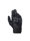 Luvas Alpinestars Celer V3, luvas de moto pretas em couro de cabra com proteção rígida em PU e punho curto.