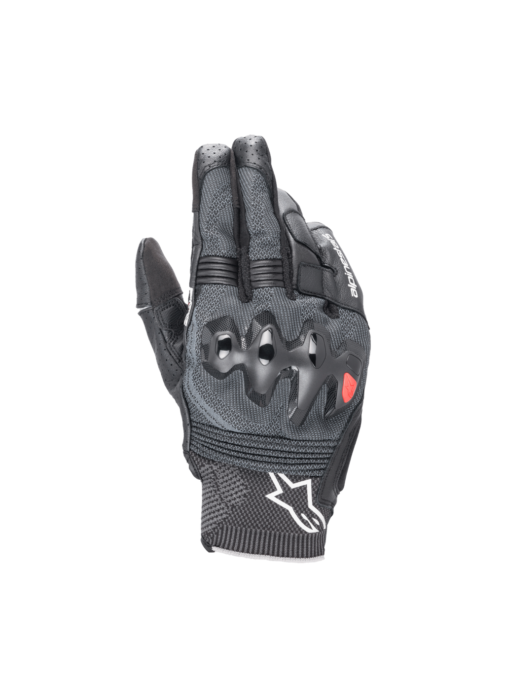 Alpinestars Morph Sport, luvas de corrida pretas e cinzentas para homem, com MorphTech Weave e proteção de nós dos dedos.