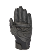 Alpinestars Luvas SPX AC V2, luvas de moto de verão curtas para homem, pretas, construção em couro e malha, certificadas CE com reforço rígido na palma