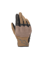 Alpinestars luvas Copper em castanho teca, luvas de moto urbanas com malha respirável e proteção rígida nos nós dos dedos.